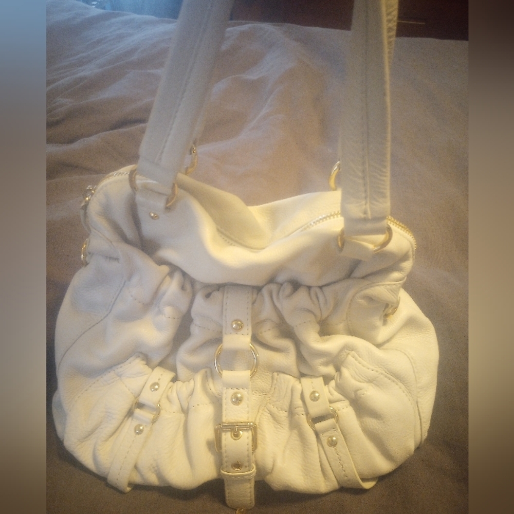 Michael Kors Ivory Leather Handbag